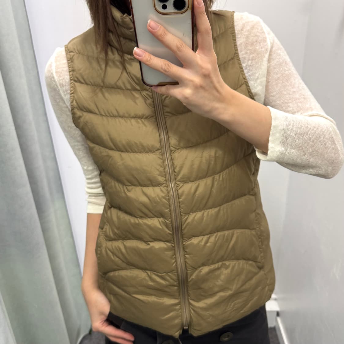Golden bear 브라운 패딩베스트  상품이미지5