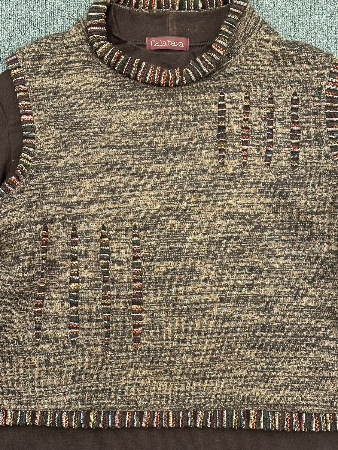 OS)Japanese vintage 베스트 긴팔 SET 상품이미지2