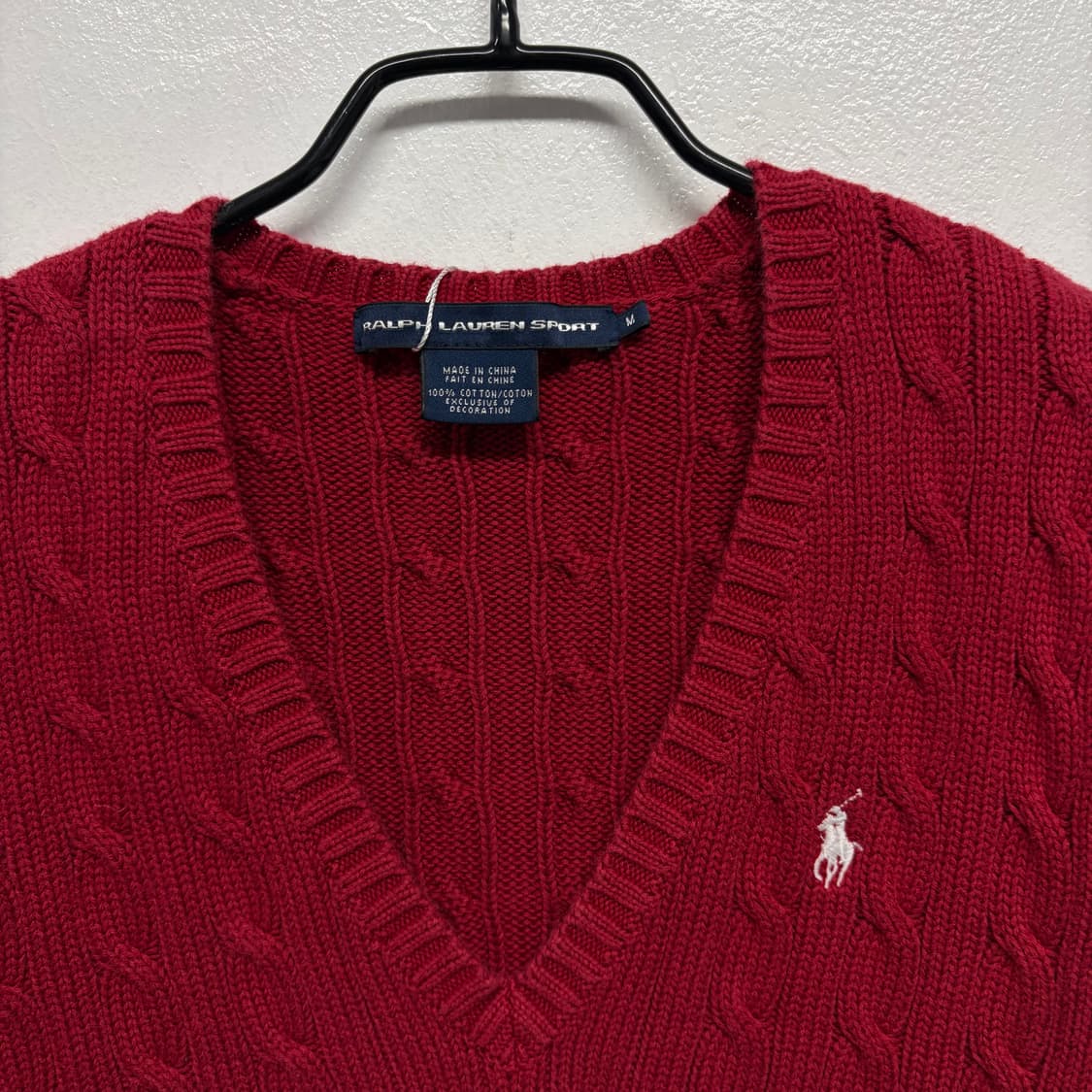폴로 랄프로렌 케이블 브이넥 니트 2 상품이미지3