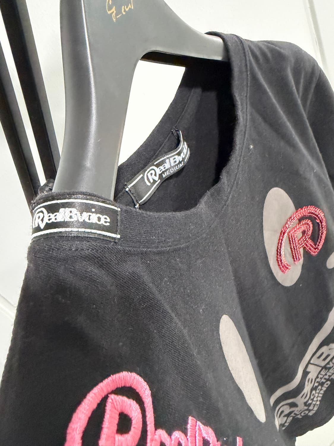 리얼비보이스  빈티지 스마일 다양한패치 여성 반팔티셔츠  상품이미지6