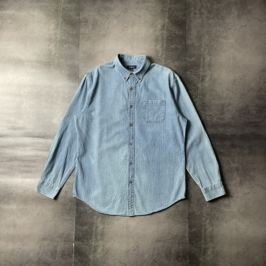 CROFT&BARROW 빈티지 다운버튼 코튼 데님 셔츠 A00693 상품이미지1