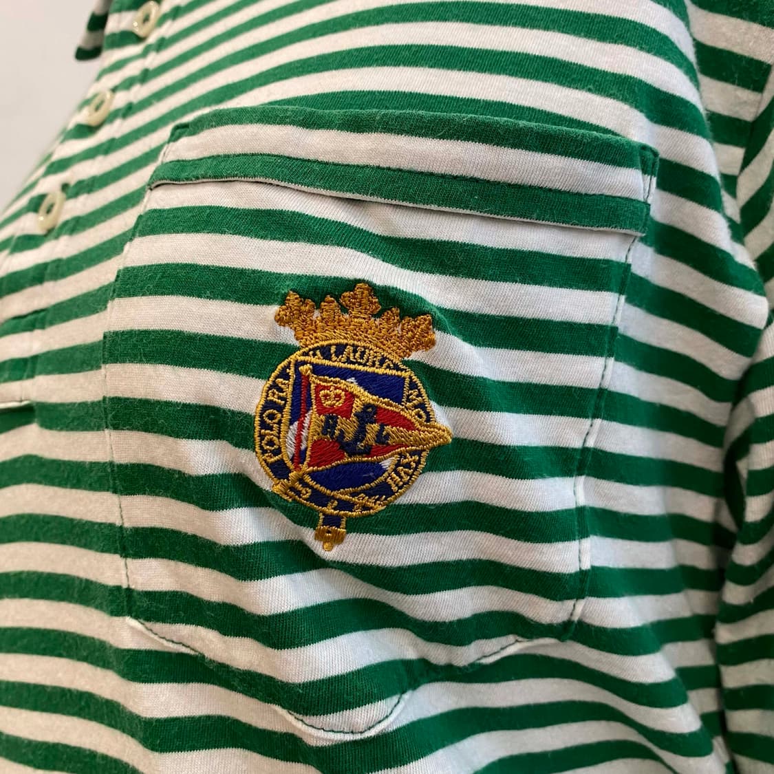 폴로랄프로렌 스트라이프 반팔 피케 셔츠 상품이미지5