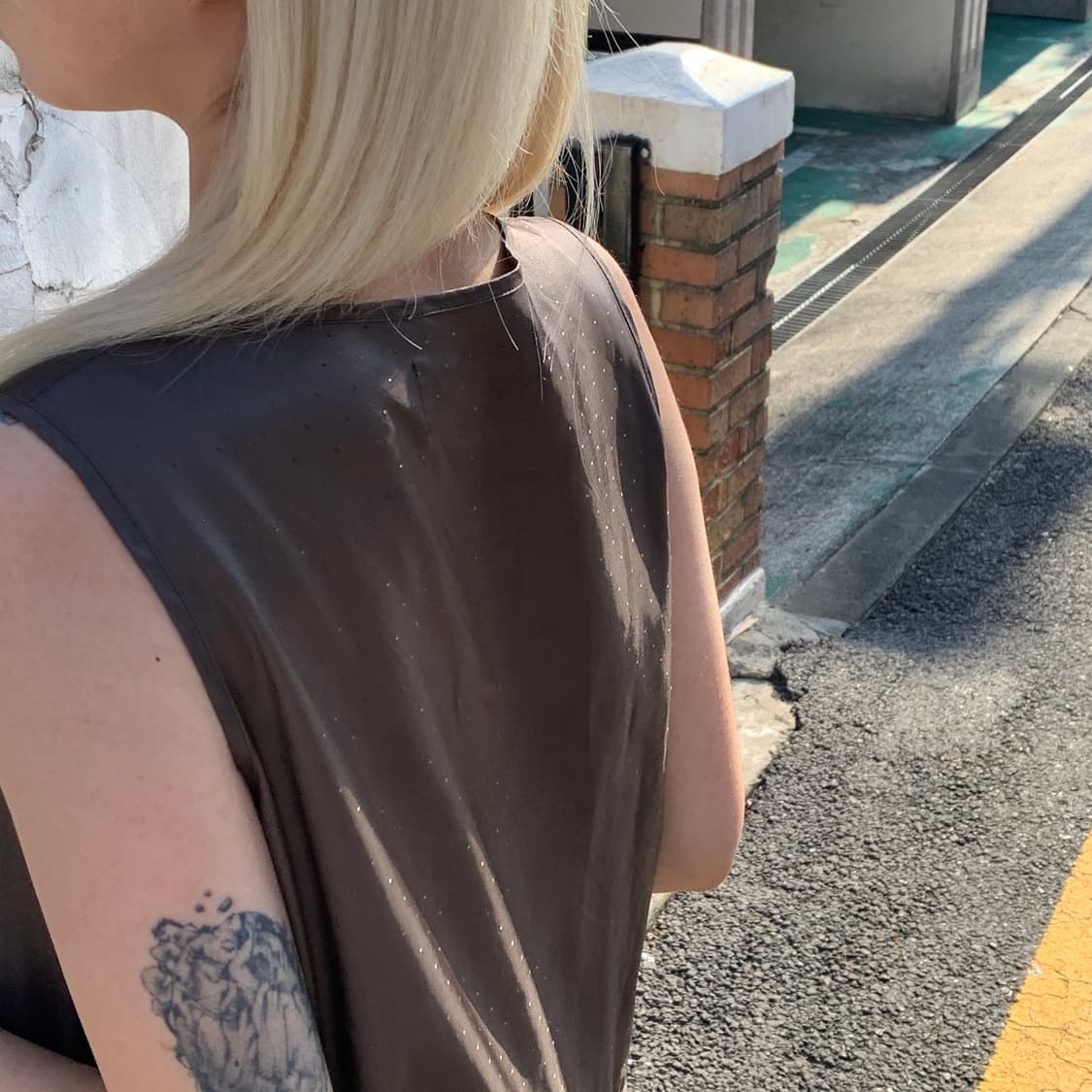 꼼데가르송 트리콧 레이어드 도트 원피스 상품이미지4