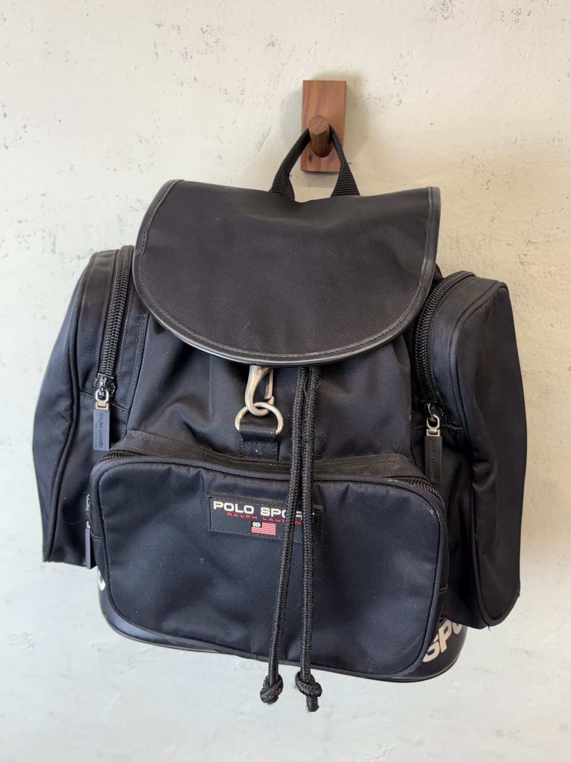 폴로스포츠 00s 올드스쿨 스펠아웃 블랙 백팩 상품이미지6