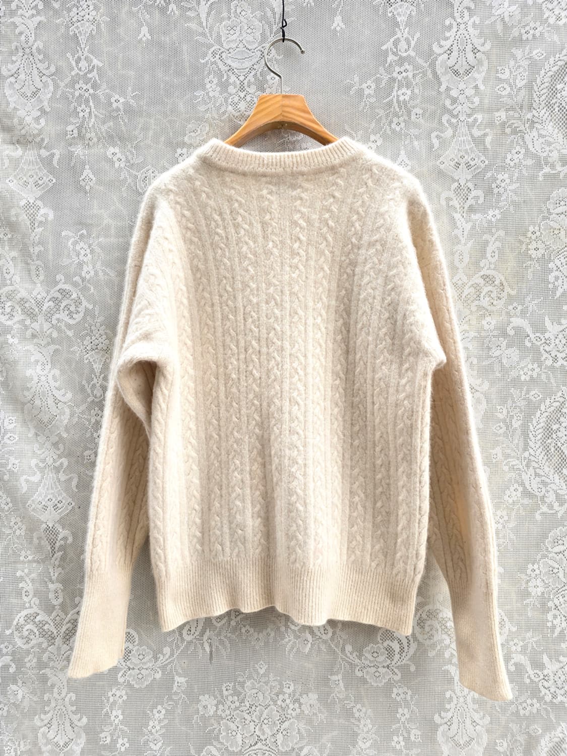 존 레인 캐시미어 100% 케이블 니트 (made in scotland) 상품이미지6