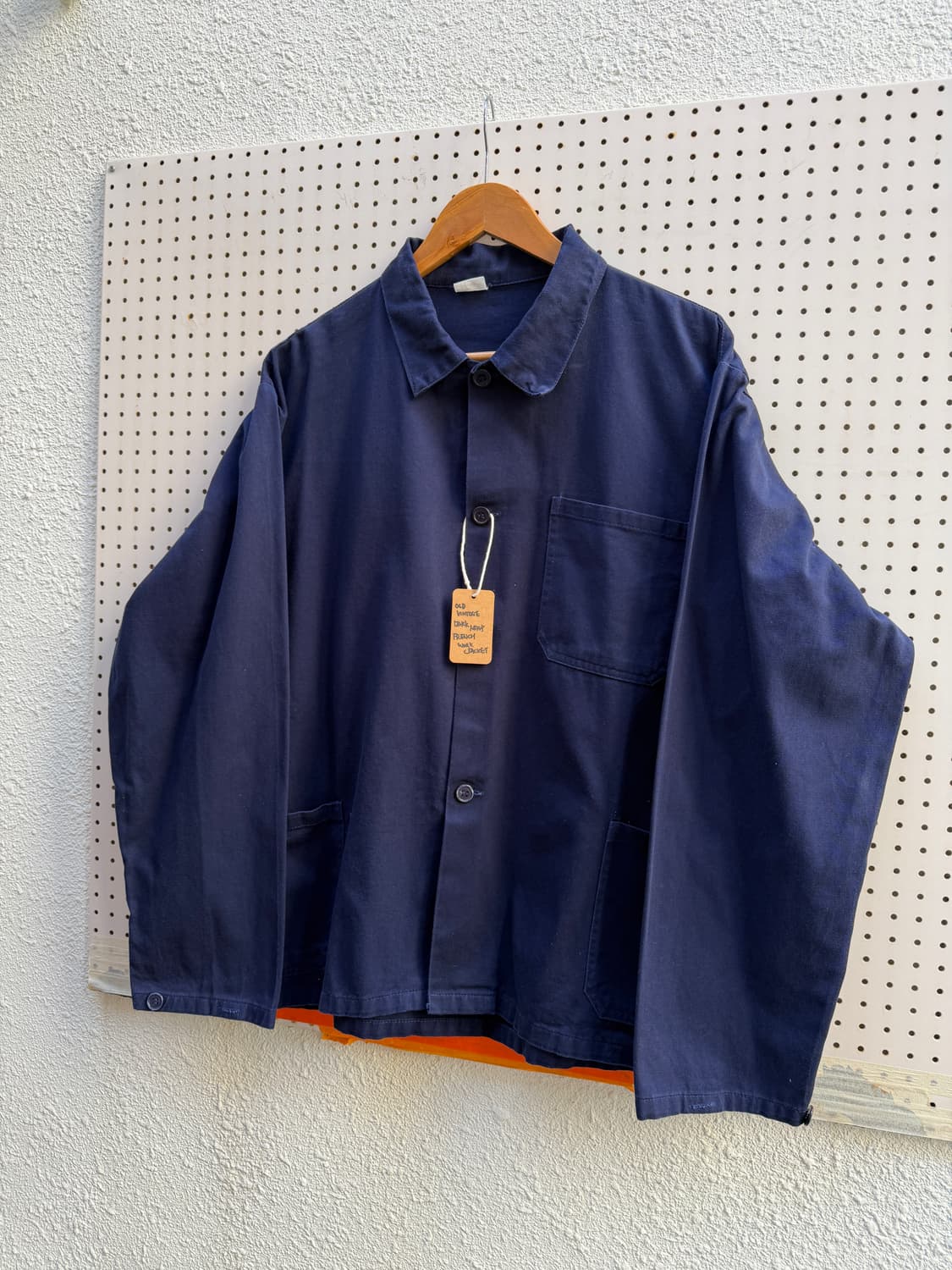 OLD EURO VINTAGE DARK NAVY WORK 프렌치워크자켓 상품이미지6