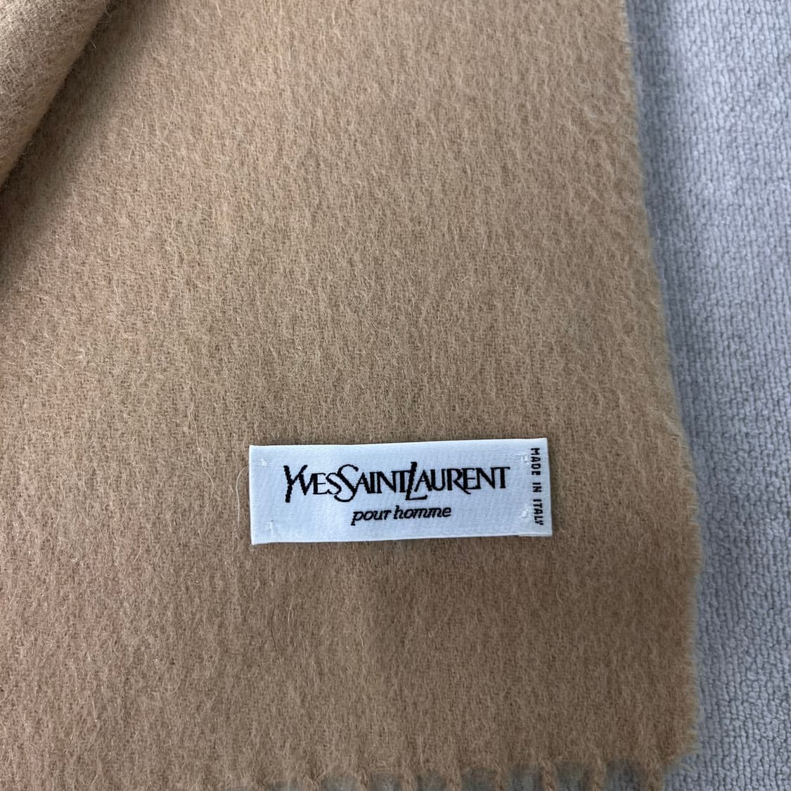 입생로랑 90s 베이지 울 머플러 상품이미지4