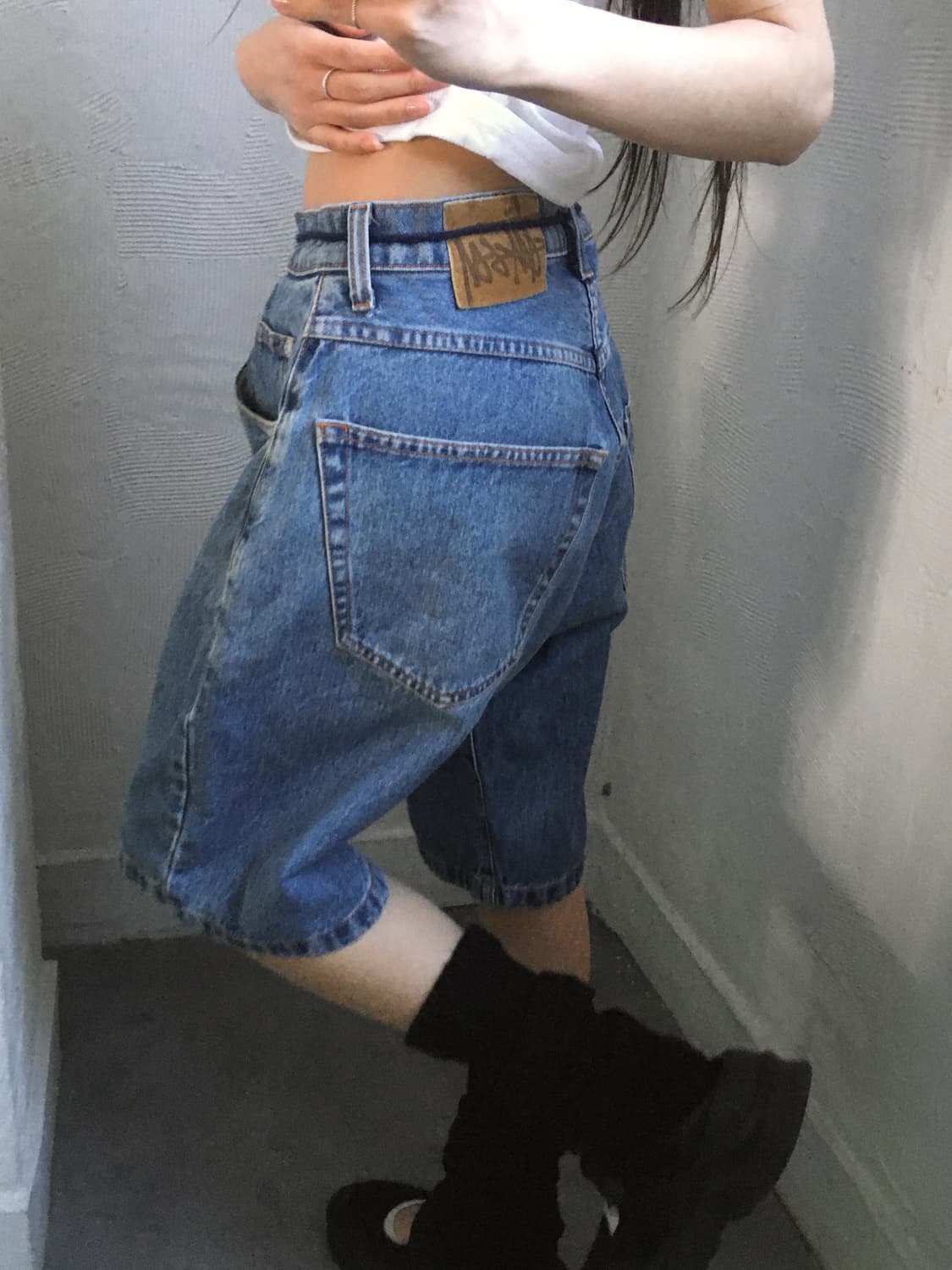 Stussy 스투시 90‘s 데님 숏 팬츠 상품이미지2