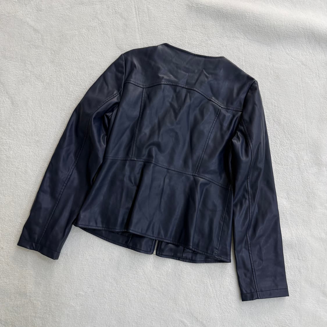 L 자라 네이비 가죽 자켓 0413T 상품이미지2