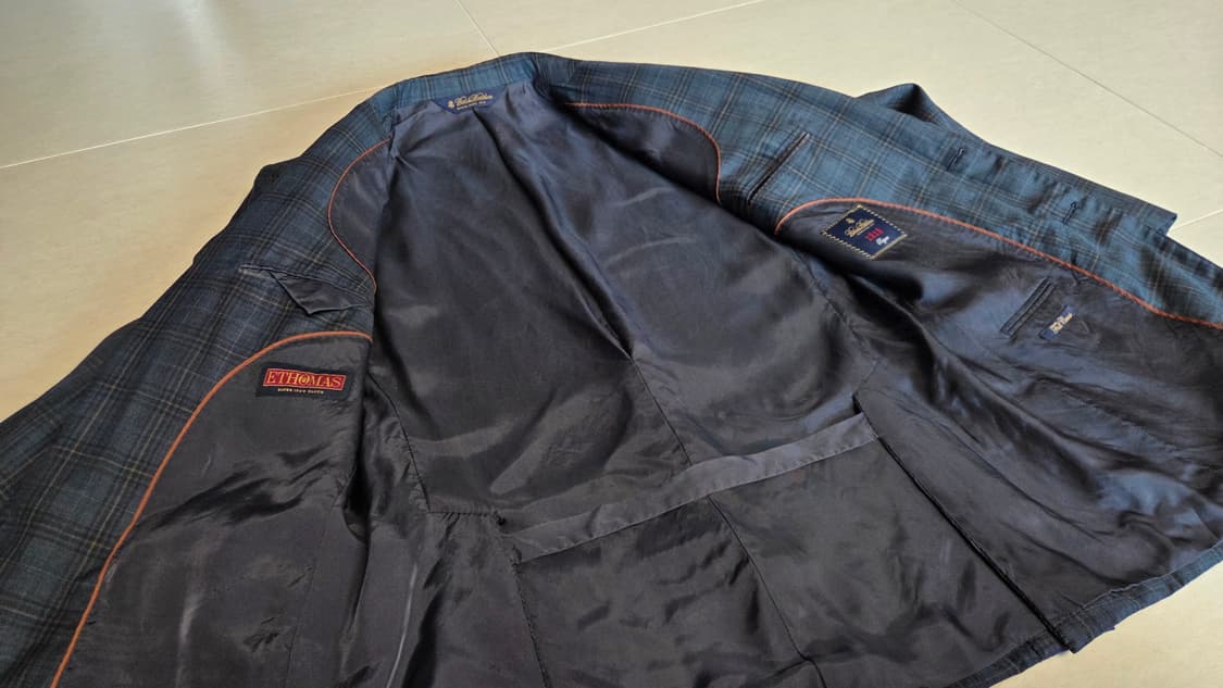 브룩스 브라더스 1818 리젠트 체크 자켓  상품이미지3