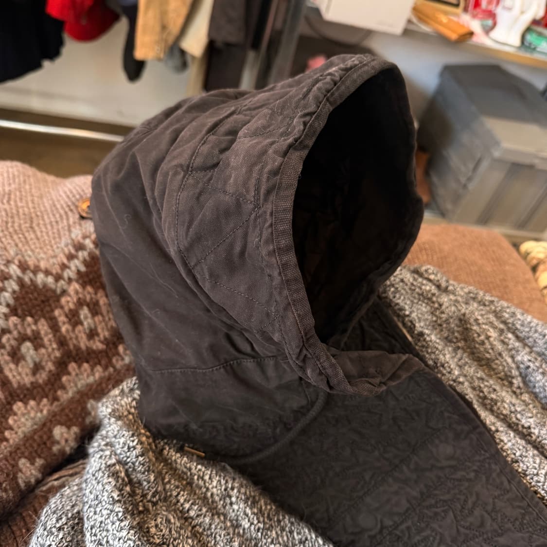 메종 스카치 BY 스카치앤소다 앙고라 혼방 탈부착 후드 코트 상품이미지4