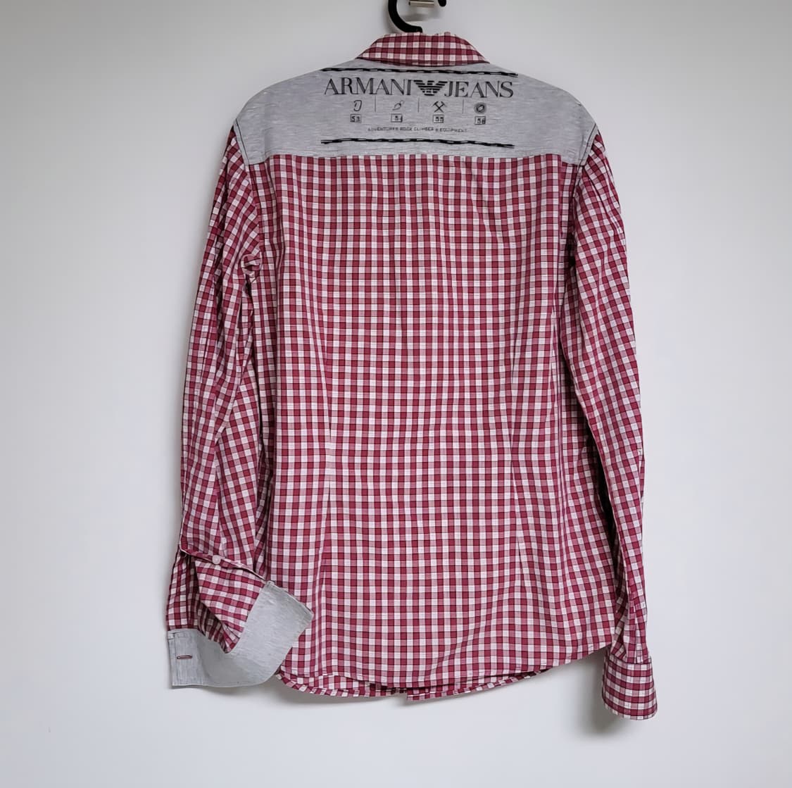 아르마니 진스 체크 남방 셔츠 상품이미지2