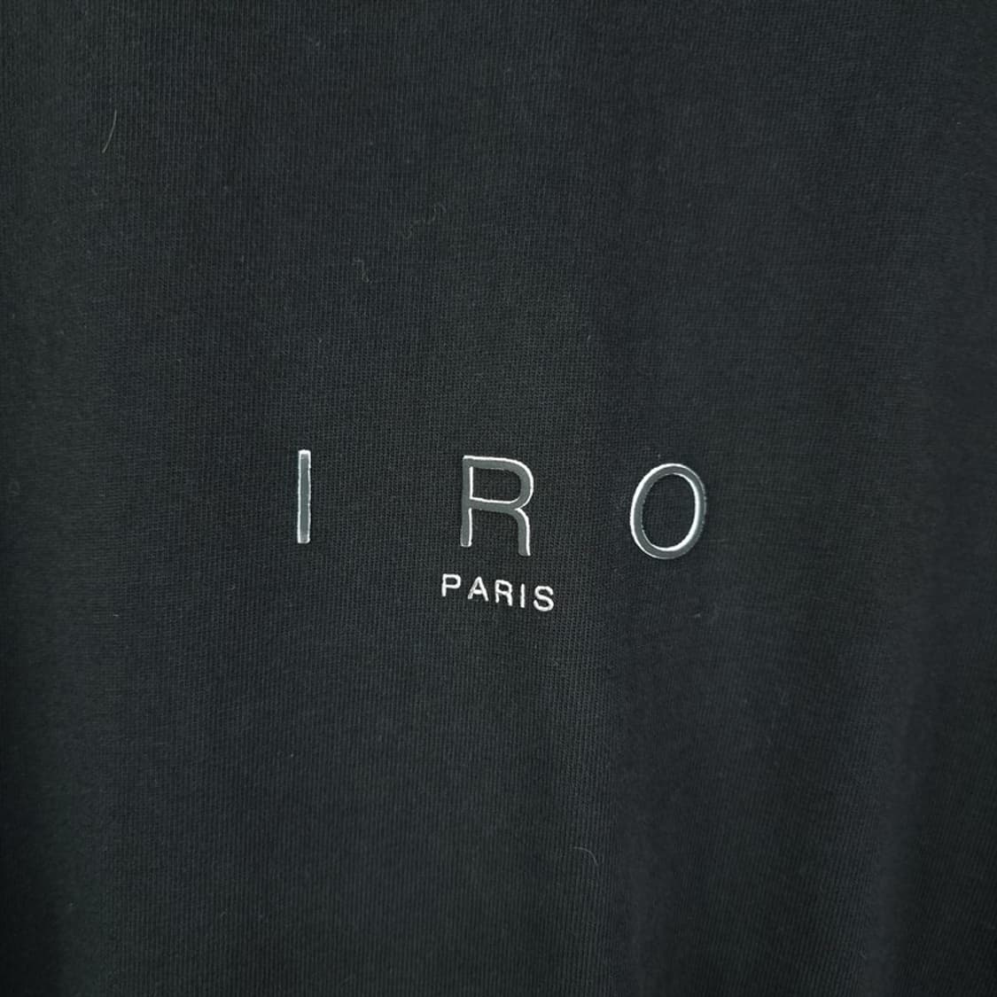 [이로 ]로고 패치 오버사이즈 롱슬리브 긴팔티 블랙 M19110 상품이미지6