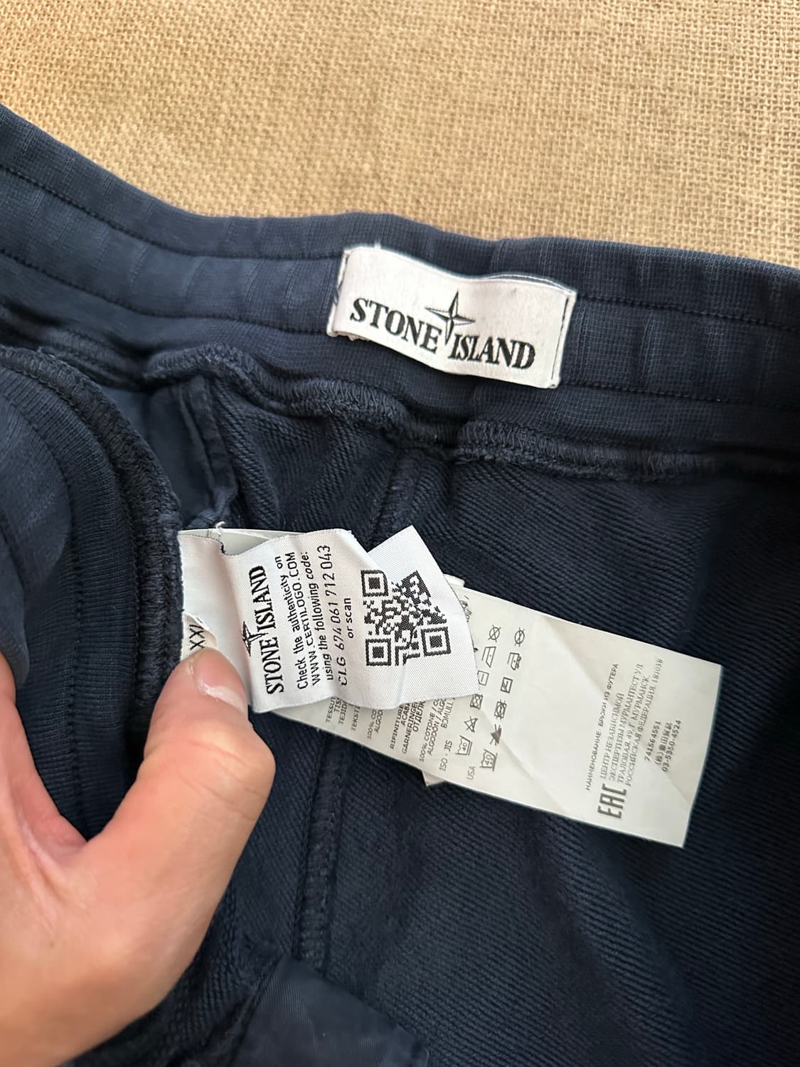 스톤아일랜드 카고 조거팬츠 네이비 34(32-35 가능) 정품 상품이미지4