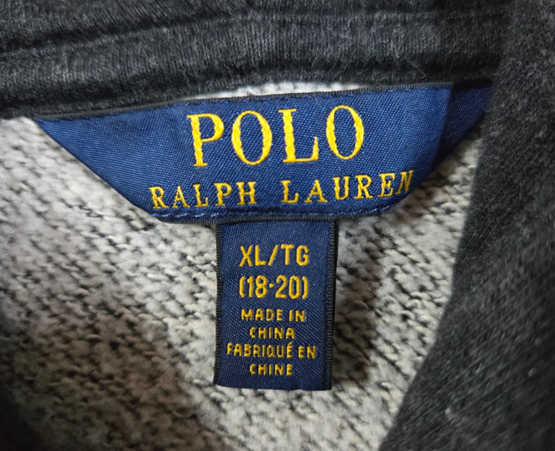 폴로 랄프로렌 보이즈 차콜 후드집업 상품이미지4