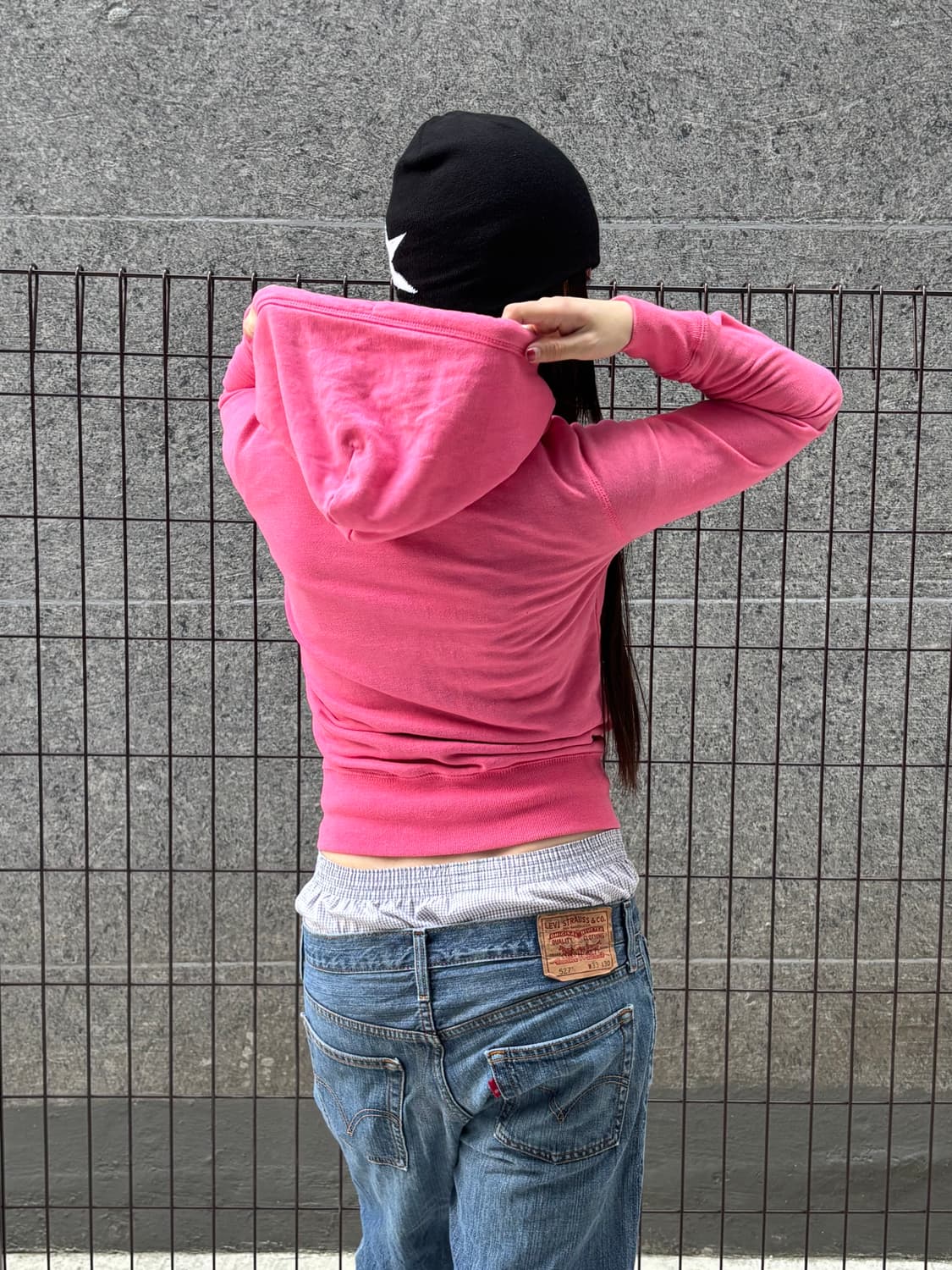 아베크롬비 핑크 후드집업 상품이미지3