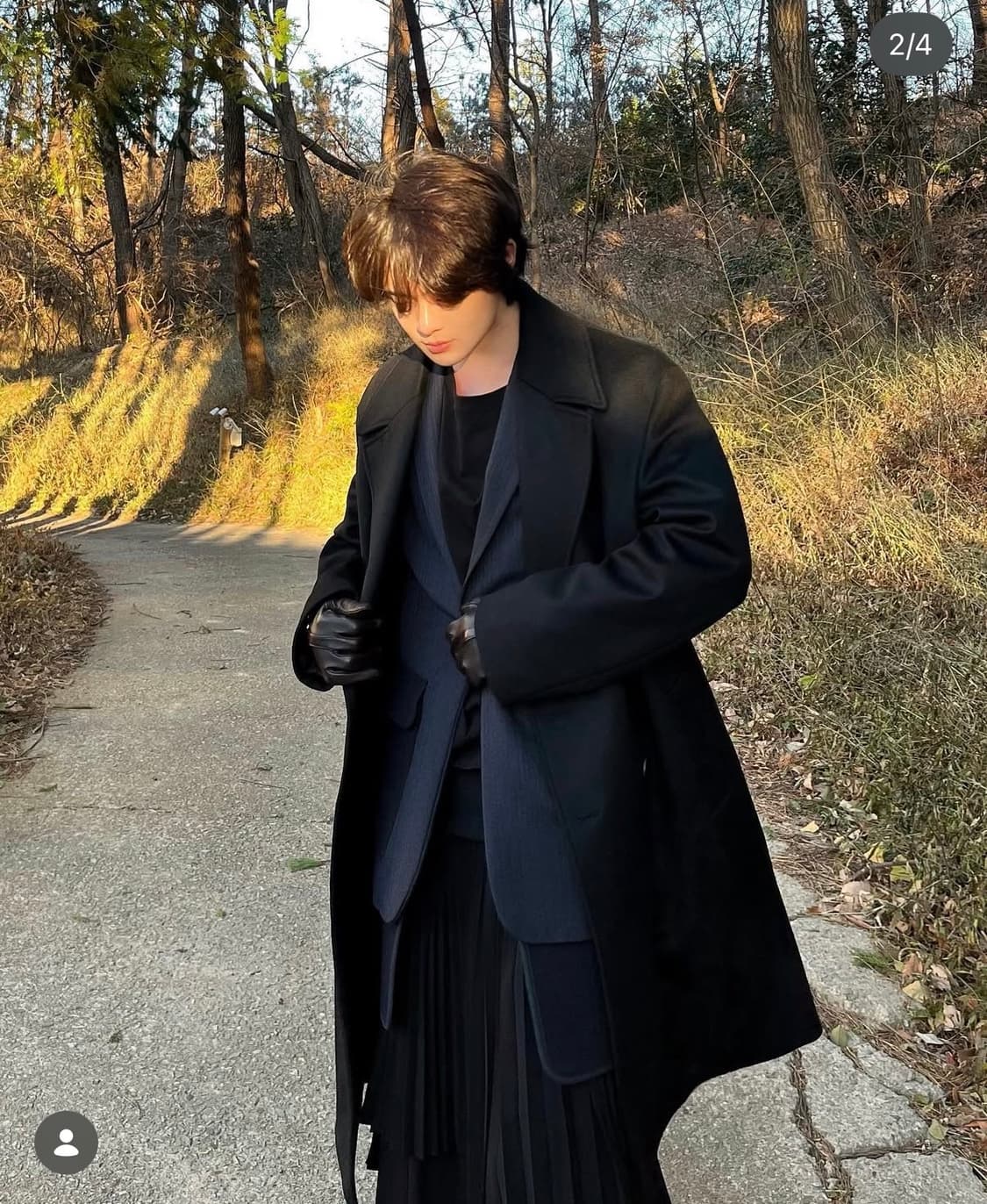 아크네스튜디오 보엘 레이어드 코트 네이비 46 상품이미지2