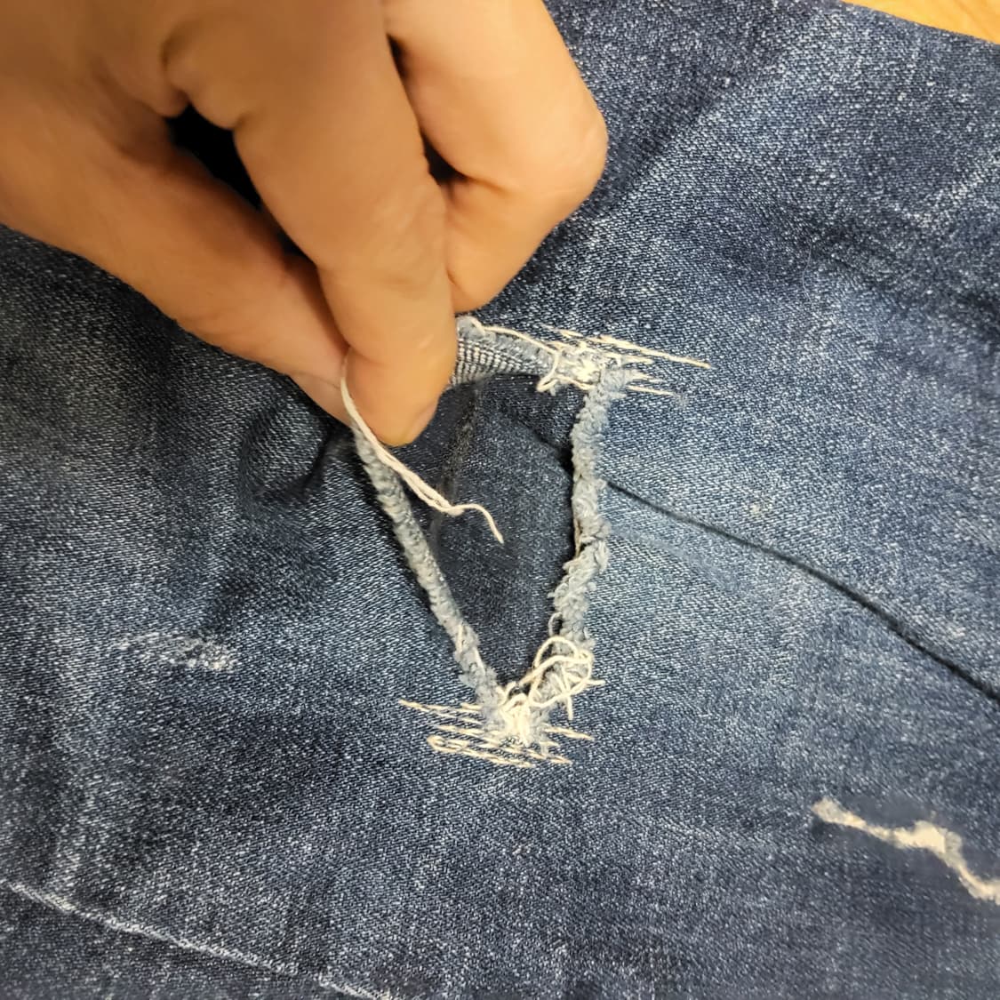 howluk 데님 청바지 찢청 30~32 상품이미지5