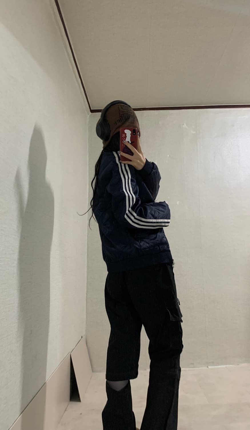 navy quilting padded jumper 상품이미지3