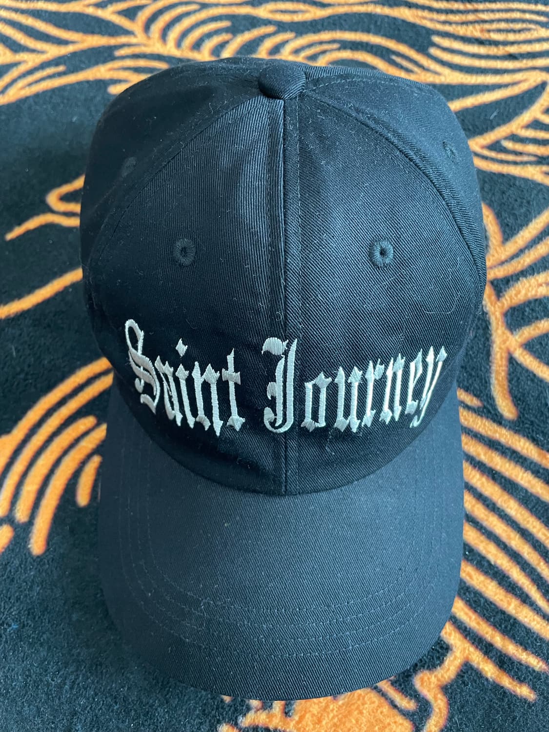 saint mxxxxxx 세인트 미카엘 24aw 6패널 캡 블랙 상품이미지1