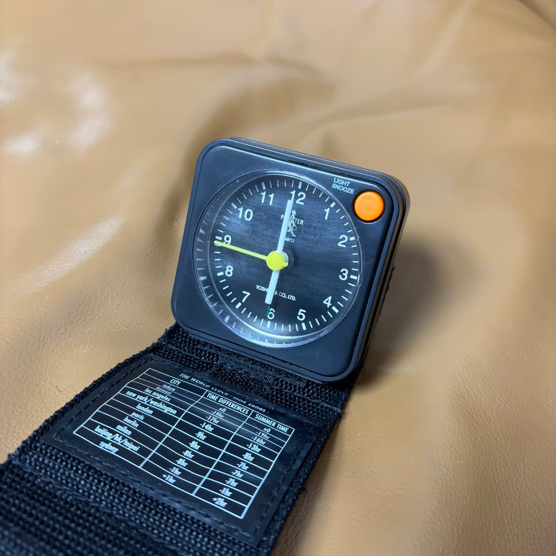 PORTER 포터 휴대용 알람 시계 블랙 상품이미지7