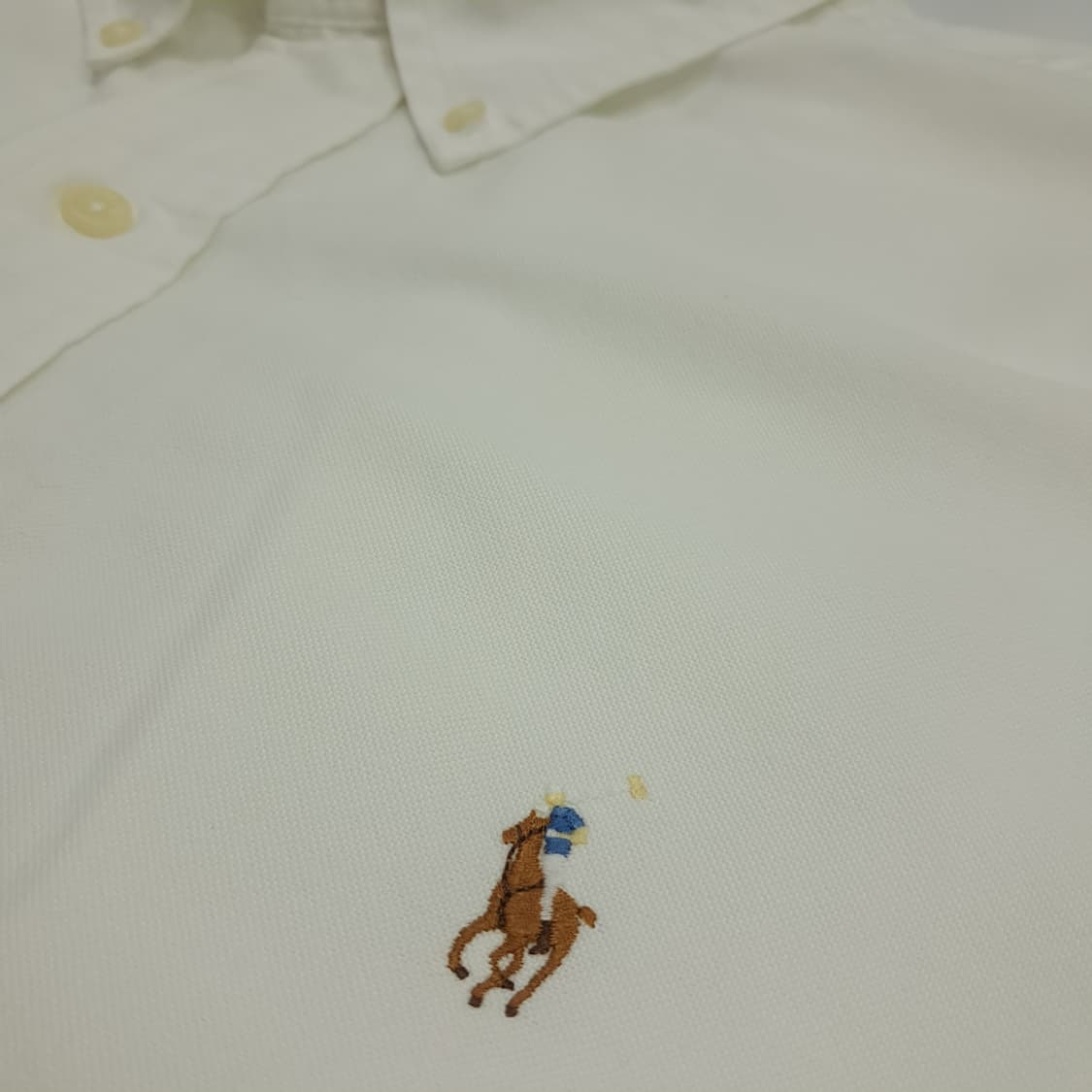 Co499 XL 폴로 랄프로렌 화이트 반팔 셔츠 남방 상품이미지4