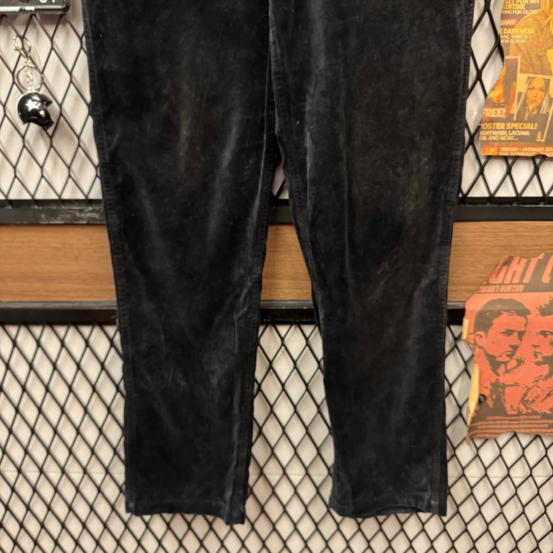 2017F/W 그라미치 코듀로이 테이퍼드 팬츠 후면 로고 포인트 블랙 상품이미지4