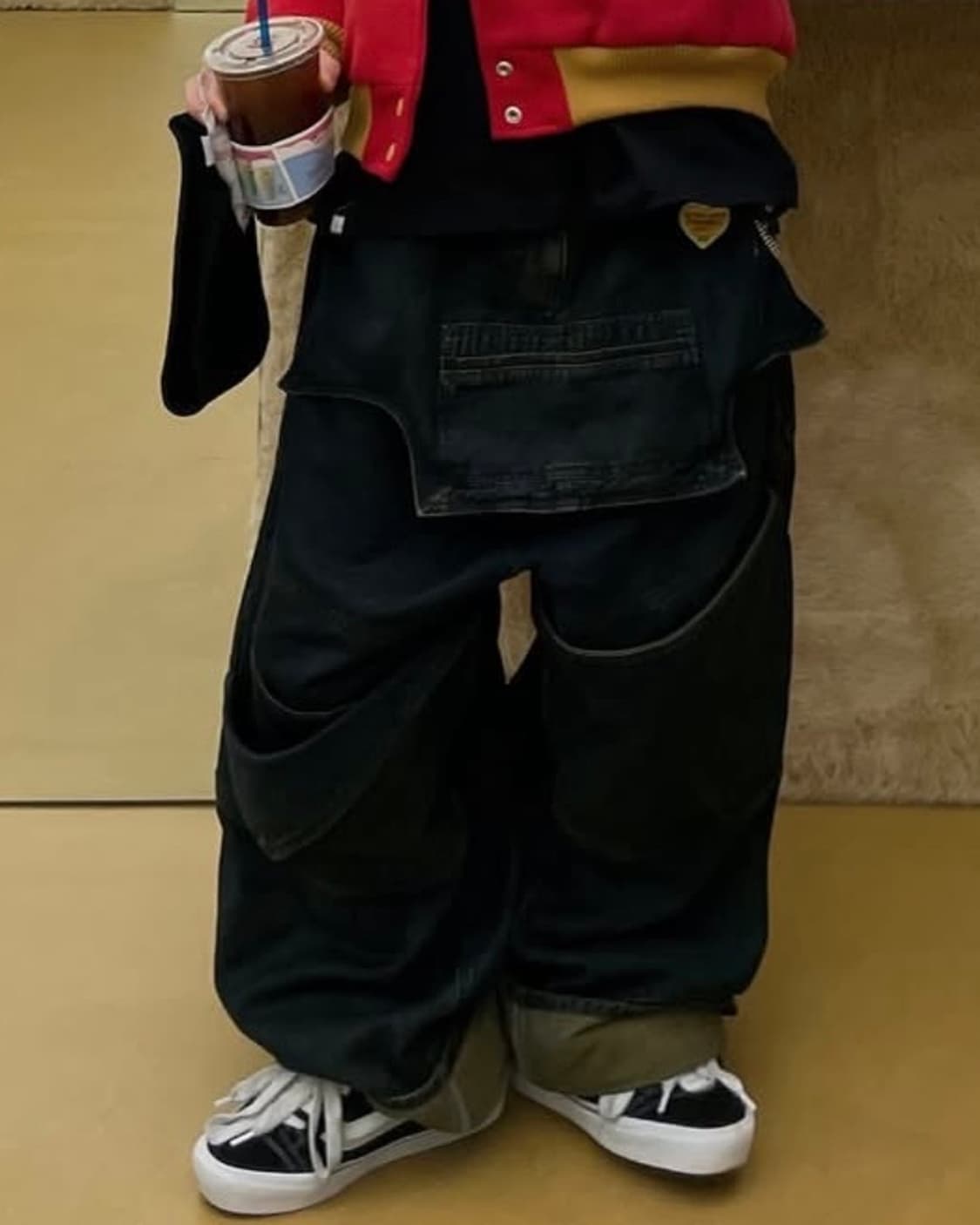 아이돈워너셀 데님 카고 팬츠 진청 상품이미지2