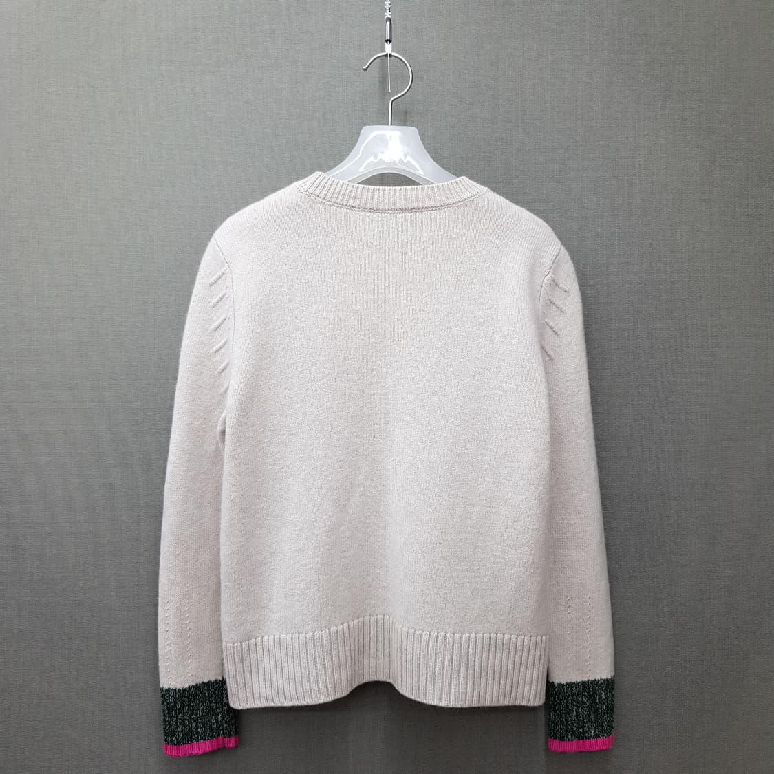 컬러 포인트 캐시미어 니트 스웨터 M사이즈 상품이미지4