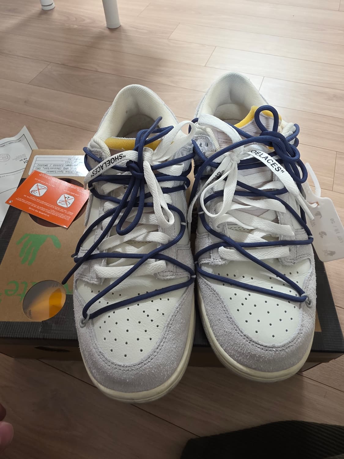 오프화이트x나이키 덩크 lot 18 275사이즈 상품이미지9