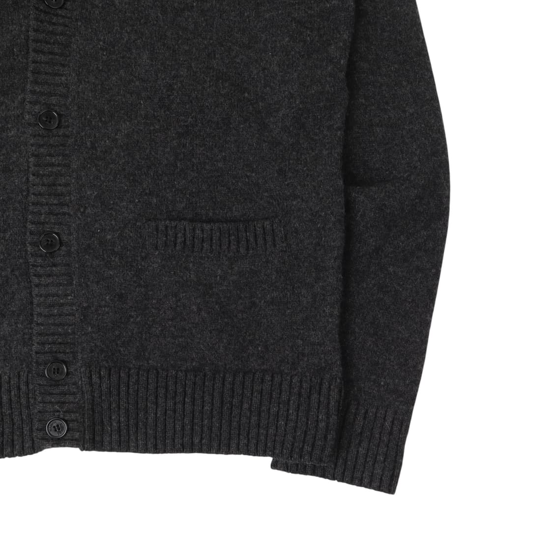 메종키츠네 챠콜 폭스패치 울 가디건 상품이미지4