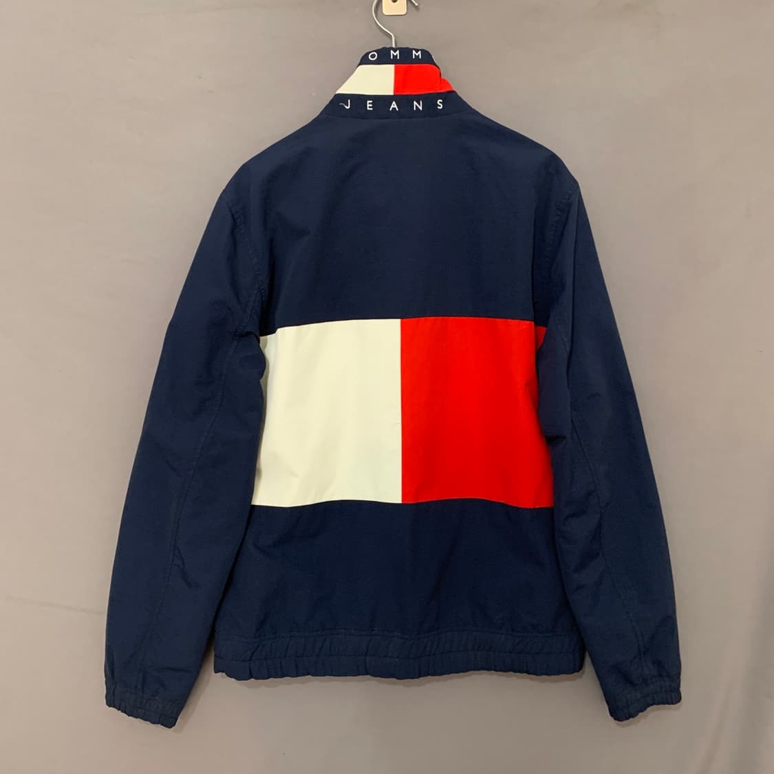 M 타미힐피거 진스 빅 로고 올드스쿨 블루종 바람막이 자켓 상품이미지3