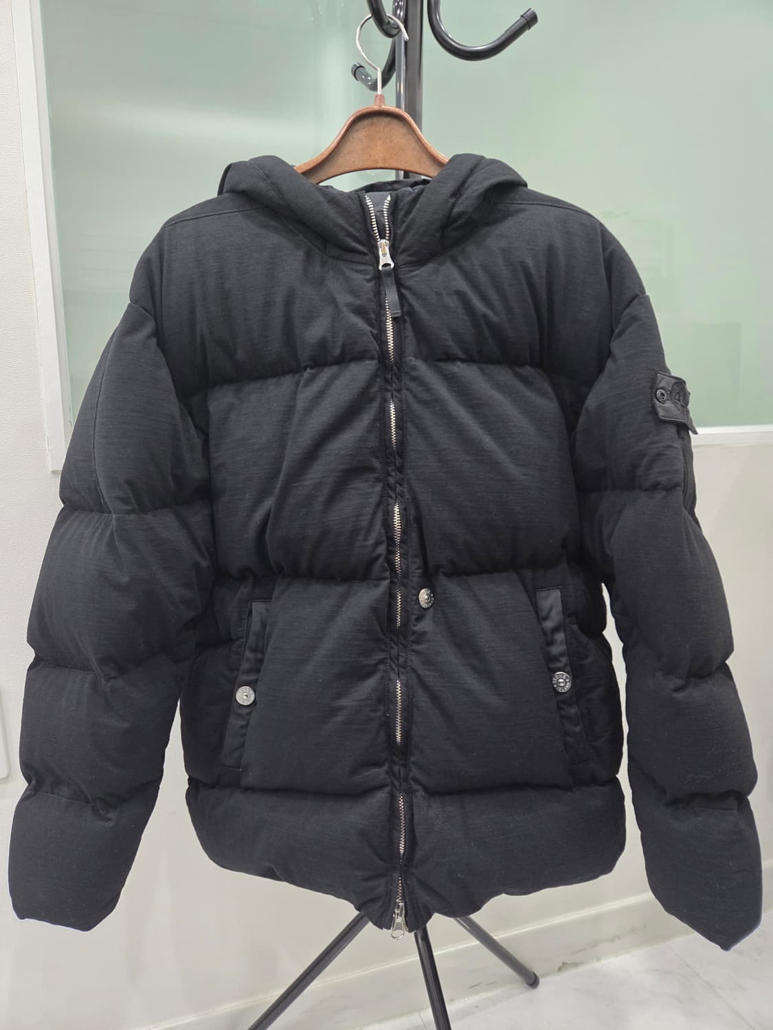 스톤아일랜드 쉐도우프로젝트 후드패딩(블랙 L) 상품이미지2