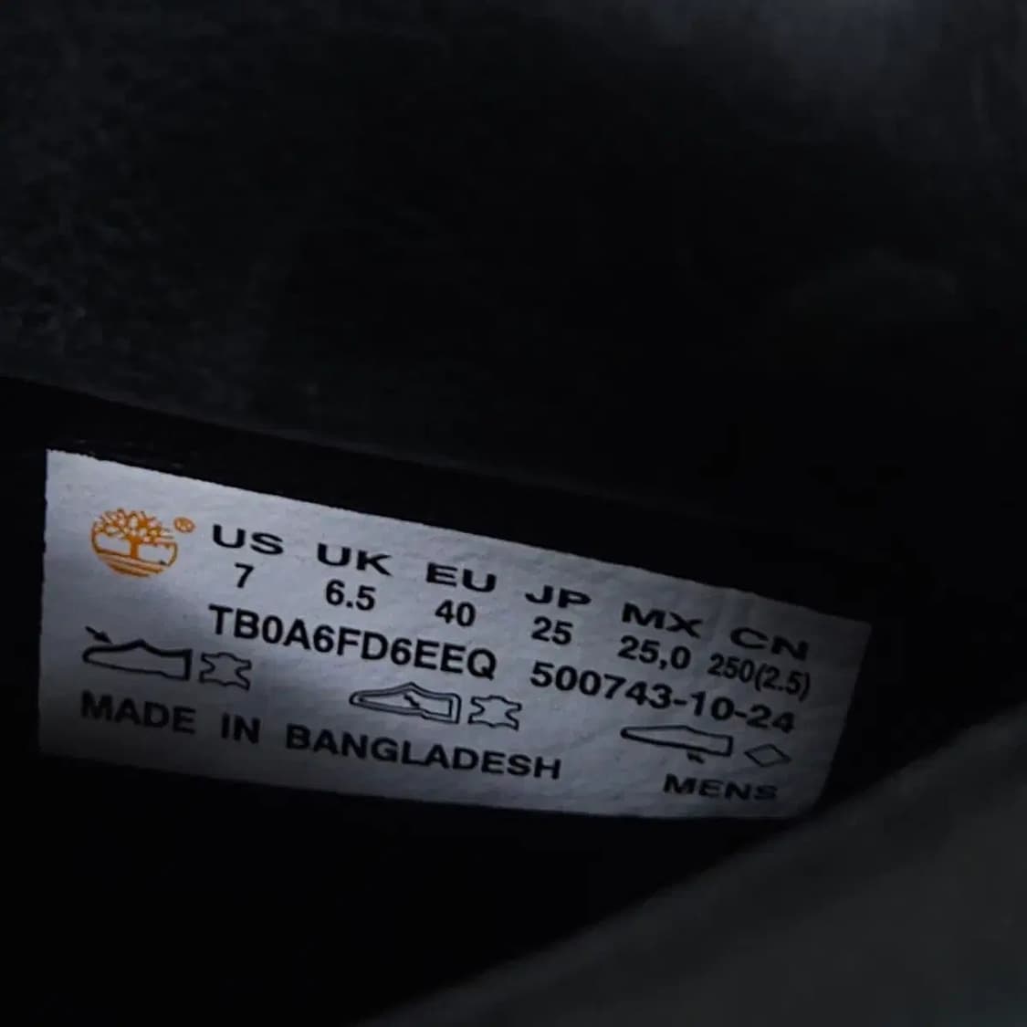 250mm 남녀공용 팀버랜드 프리미엄 6인치 부츠새상품 상품이미지9