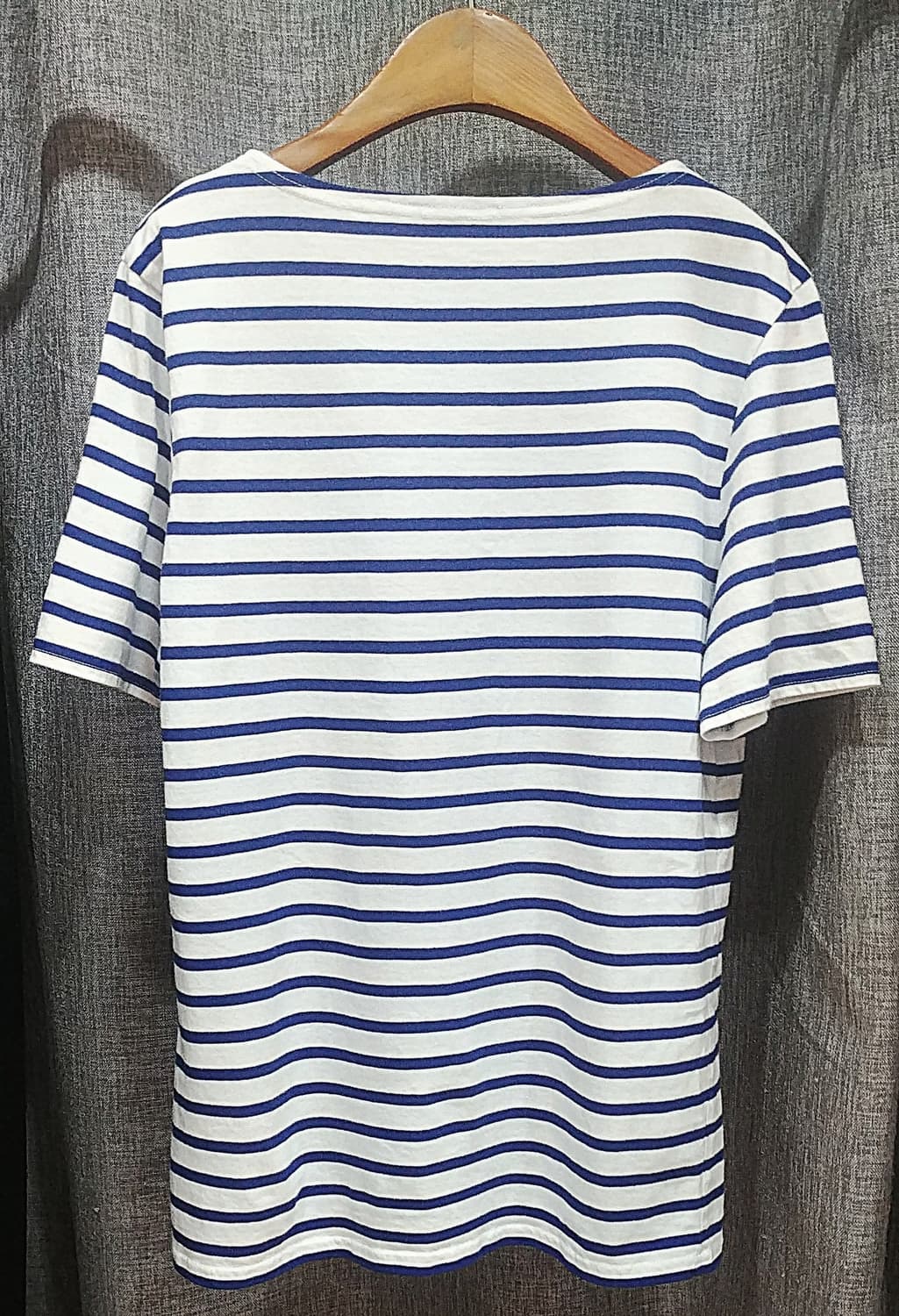 세인트제임스 레반트 모던 스트라이프 반팔 (화이트/블루, 여성 M) 상품이미지2