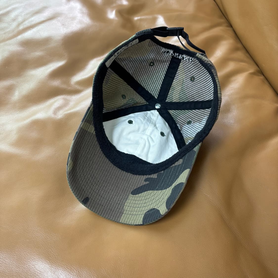 슈프림 S로고 6패널 볼캡 모자 24ss 시어서커 우드랜드 카모 상품이미지6