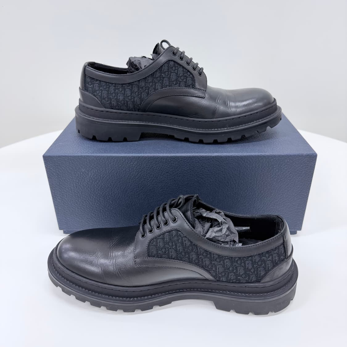 [S+급/250] 디올 오블리크 익스플로러 더비슈즈  블랙 상품이미지5