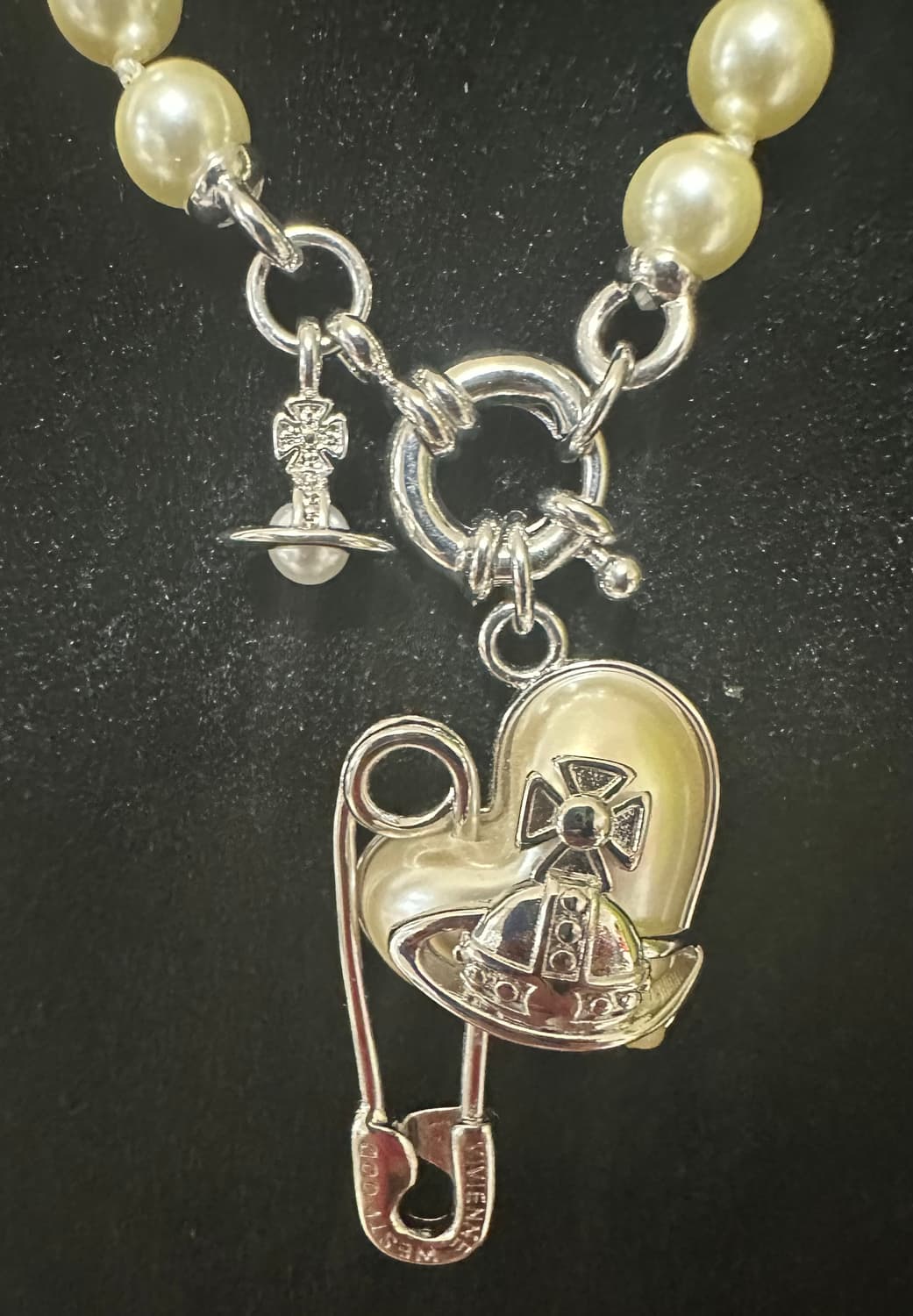 비비안웨스트우드 진주 목걸이 하트 팬던트 상품이미지2