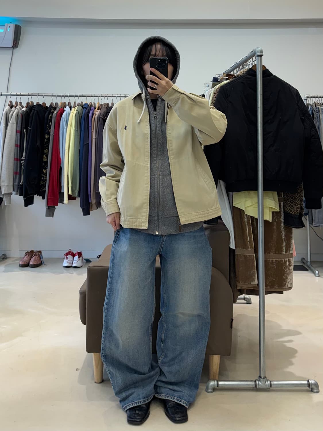 90s 폴로 랄프로렌 블루종 자켓 상품이미지5