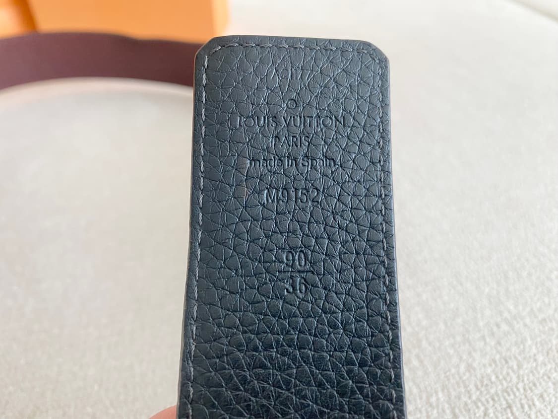 루이비통 LV 이니셜 벨트 리버서블 양면 벨트 90 사이즈 상품이미지8