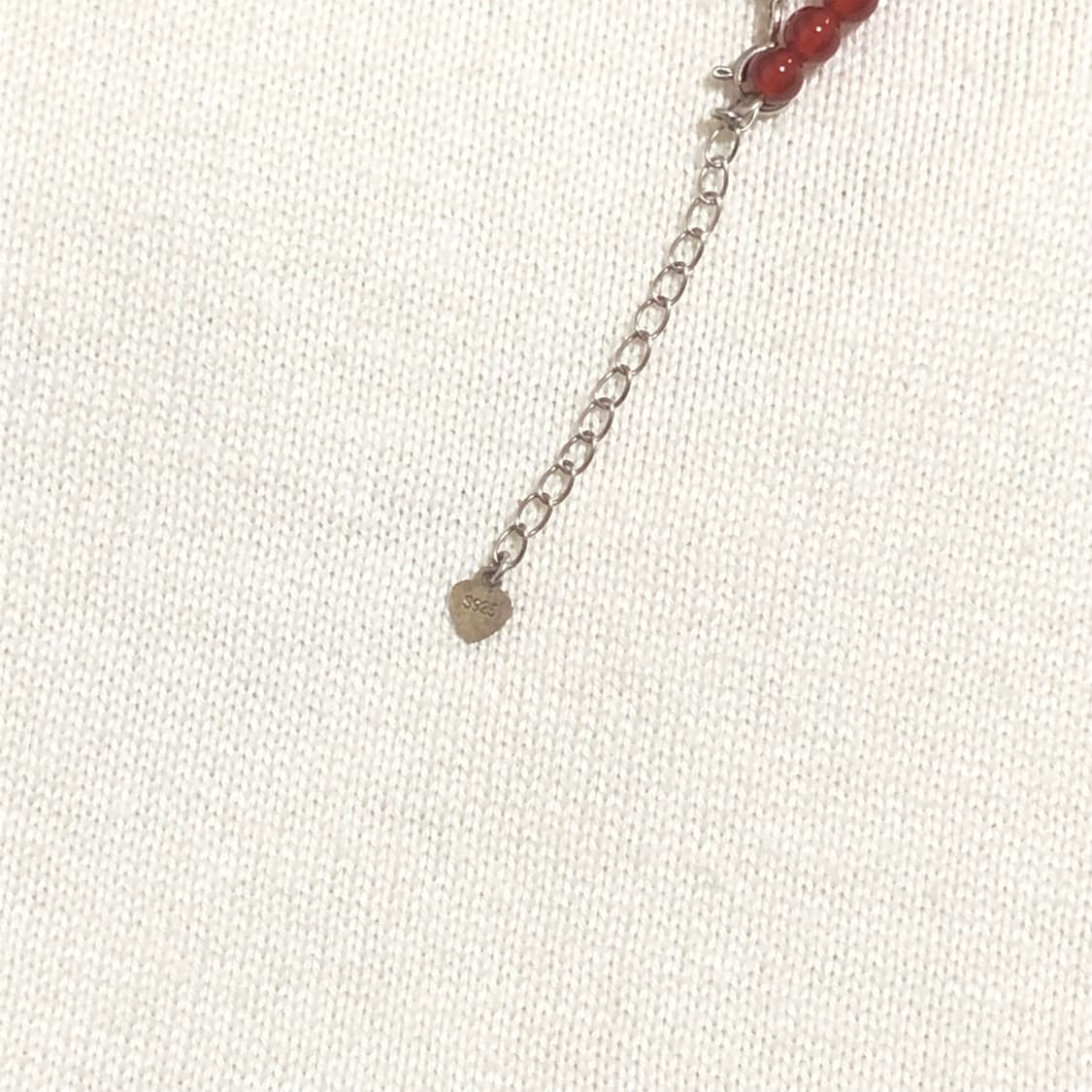 빈티지 오리엔탈 페어리 모리걸 아카이브 긱시크 y2k 펑크 레드 목걸이 상품이미지2