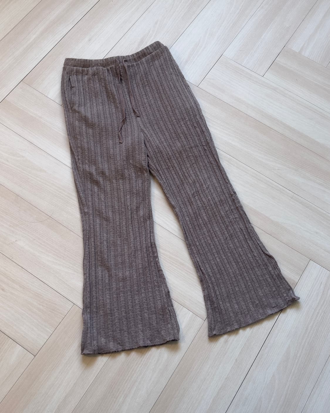 [w closet] cotton blend knit pants  상품이미지1