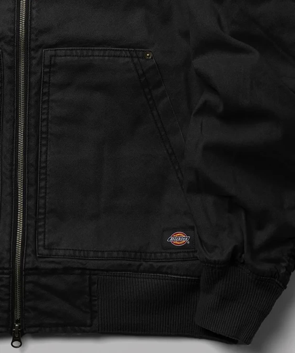 [디키즈] 가먼트 다이드 봄버 자켓 블랙 XL (데드스탁) 상품이미지8