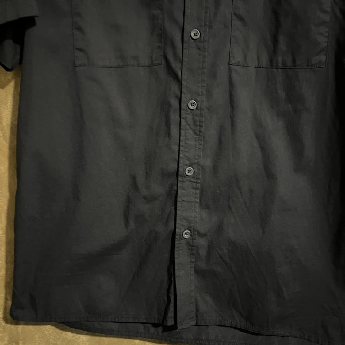 GU 반팔 셔츠 네이비 상품이미지3