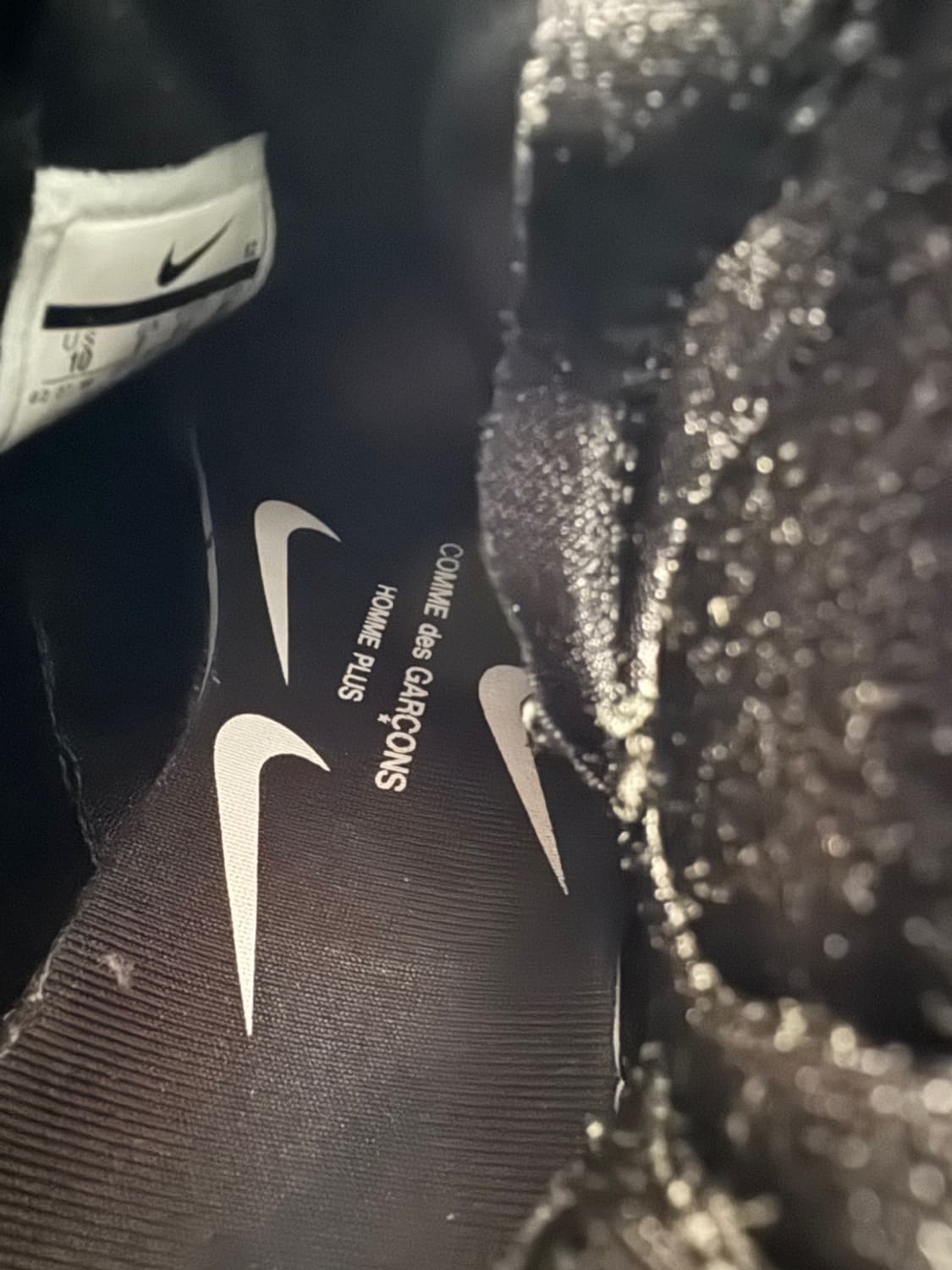 나이키 x 꼼데가르송 옴므 플러스 에어 모와브 블랙 CDG x NIKE  상품이미지5