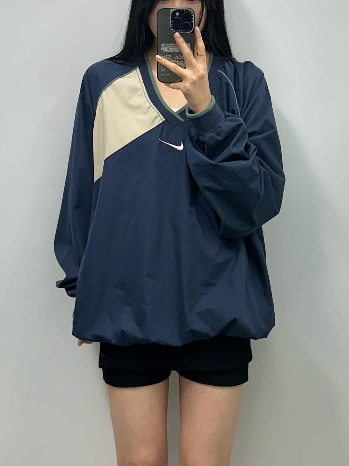 00s 나이키 센터로고 브이넥 웜업 상품이미지1