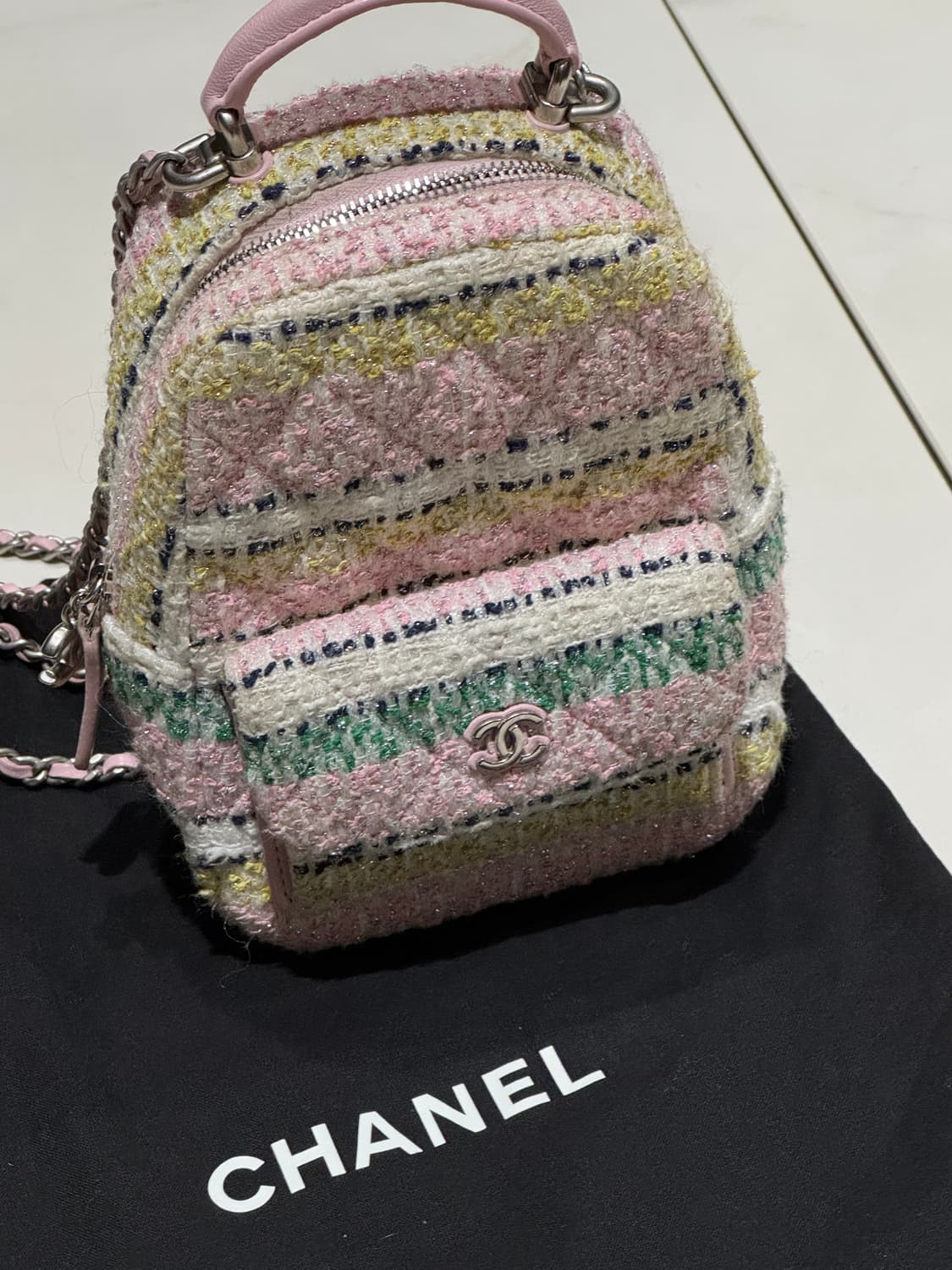 샤넬 트위드 미니 백팩 상품이미지3