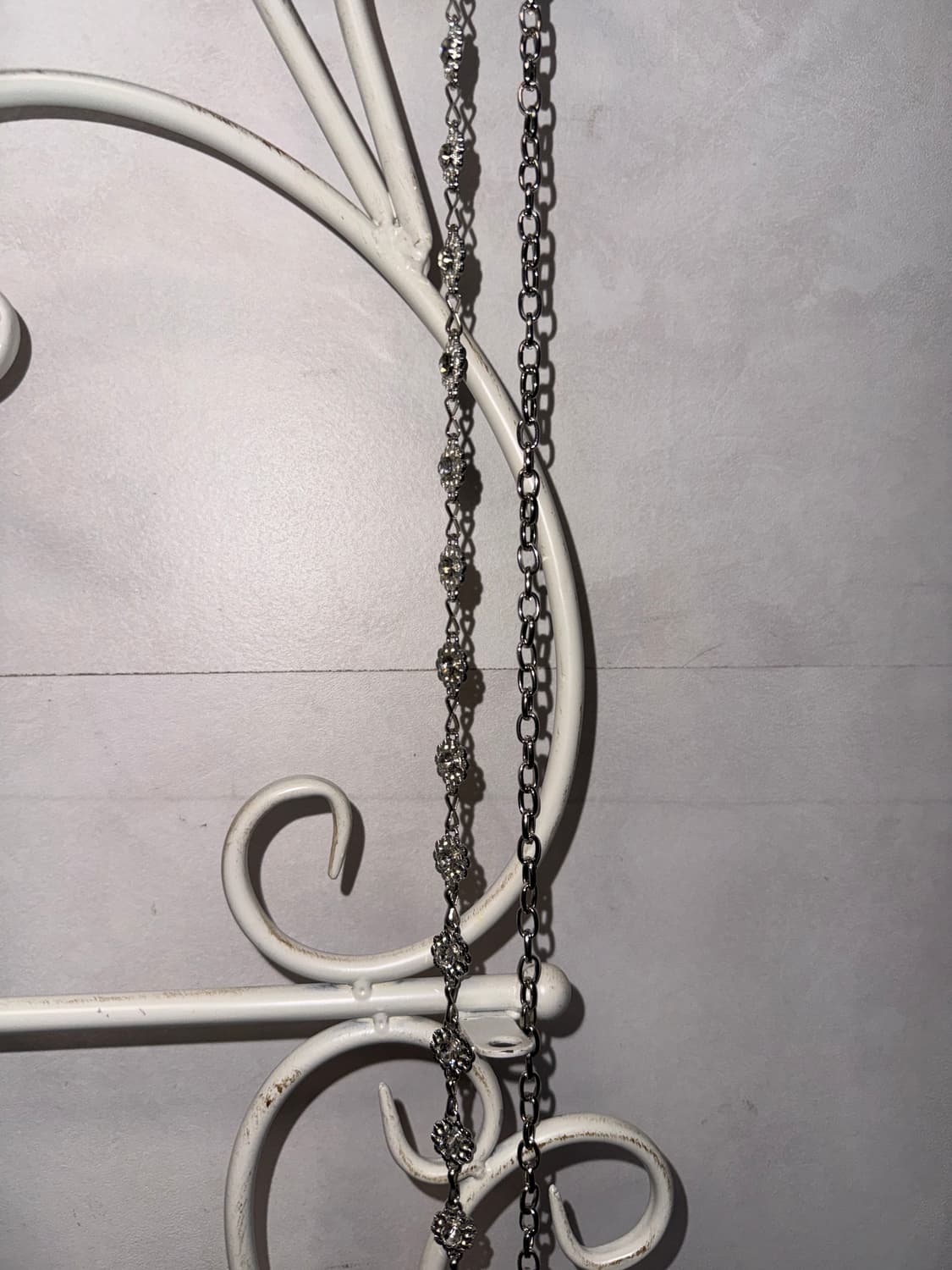 Silver cubic flower chain belt 상품이미지4