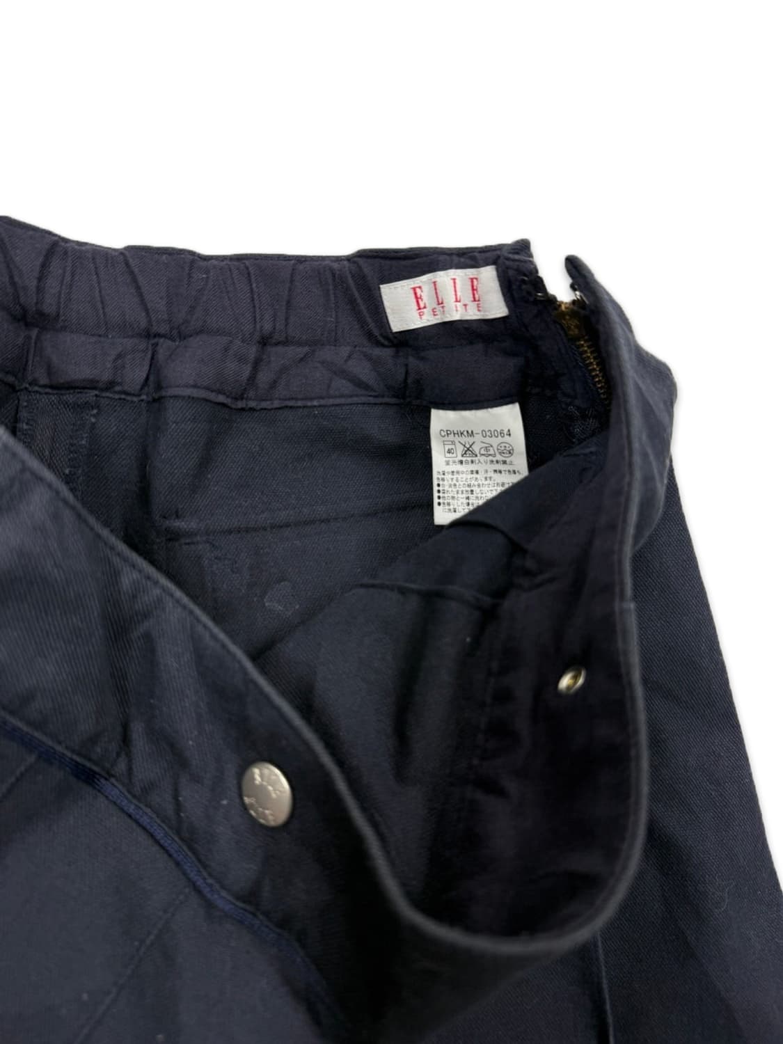 빈티지 Elle Planete 네이비 플리츠 미니 스커트 팬츠 상품이미지3
