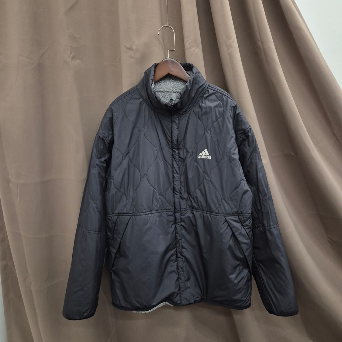 아디다스 쉐르파 양면 플리스 자켓 L 상품이미지2
